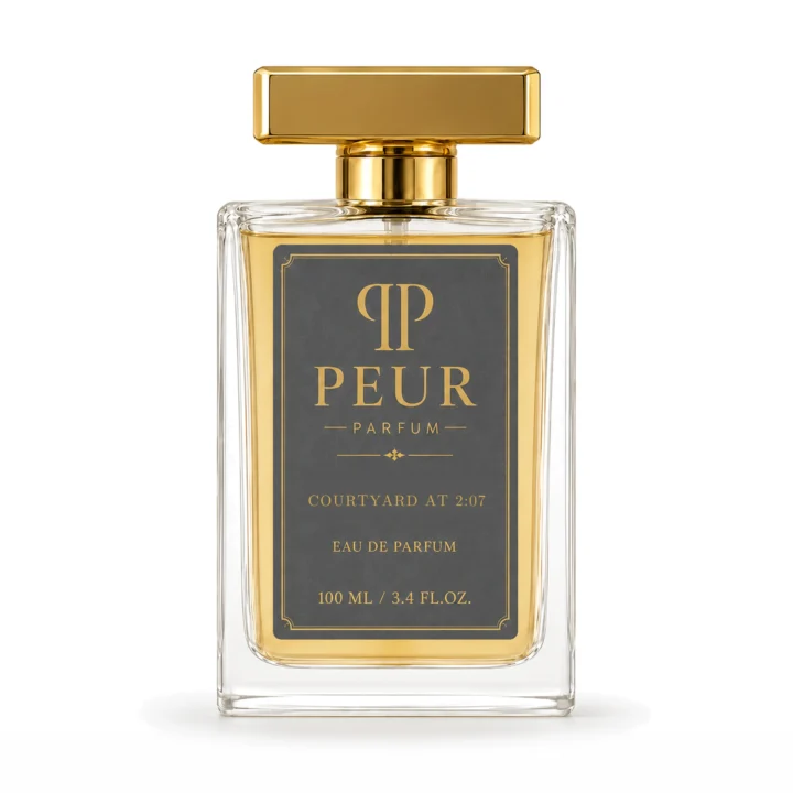 PEUR PERFUME Courtyard at 2:07 100 ml — white front packshot