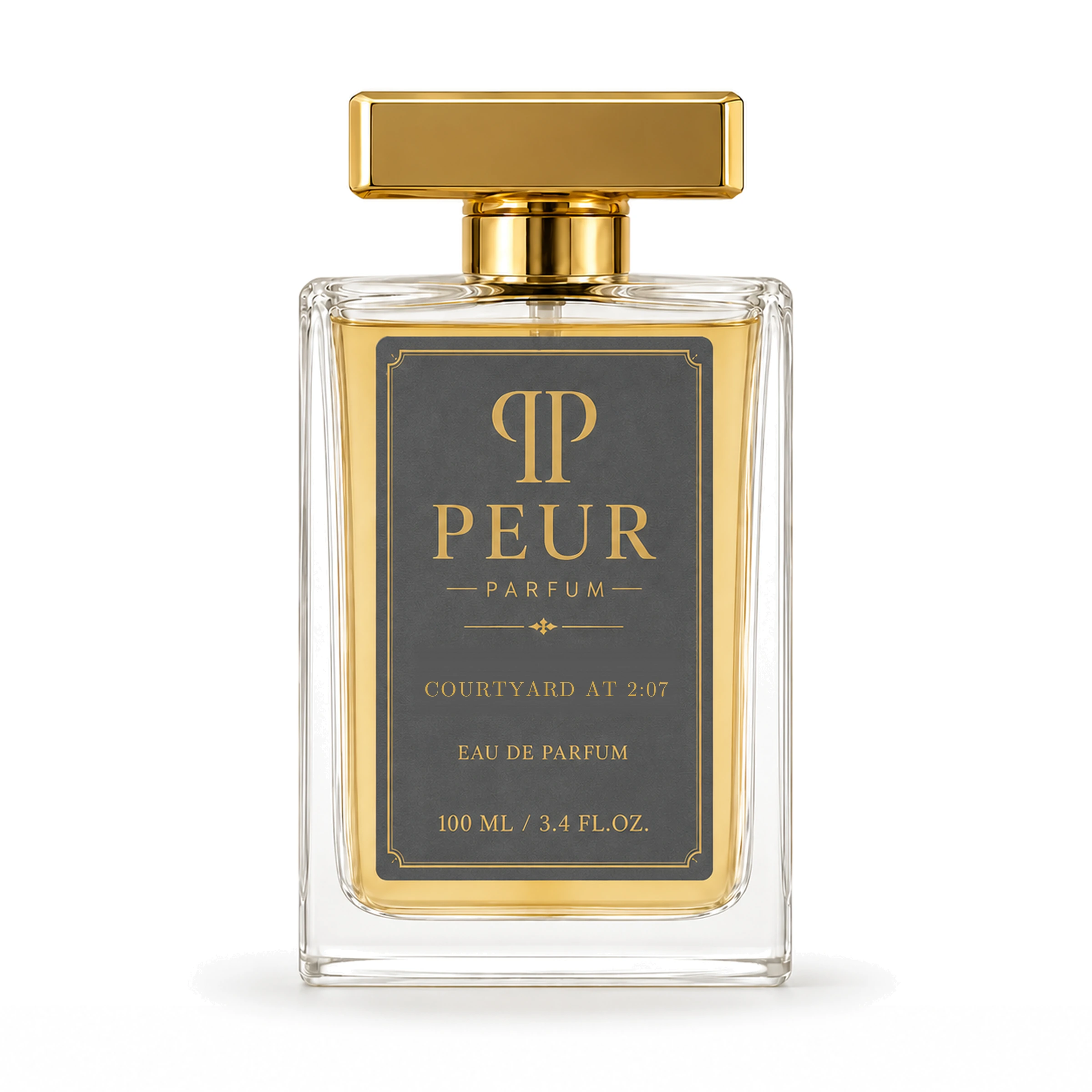 PEUR PERFUME Courtyard at 2:07 100 ml — white front packshot